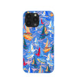 Electric Blue Dockside Dreams iPhone 13 Pro Max Case