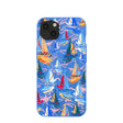 Electric Blue Dockside Dreams iPhone 13 Case