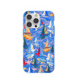 Electric Blue Dockside Dreams iPhone 14 Pro Max Case