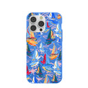 Electric Blue Dockside Dreams iPhone 14 Pro Max Case