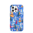 Electric Blue Dockside Dreams iPhone 14 Pro Case
