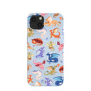 Powder Blue Dragon Cuties iPhone 13 Case