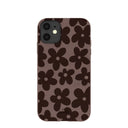 Chocolate Brown Earthy Blooms iPhone 11 Case