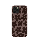 Chocolate Brown Earthy Blooms iPhone 12 Pro Max Case