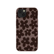 Chocolate Brown Earthy Blooms iPhone 13 Case