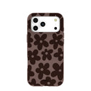 Chocolate Brown Earthy Blooms iPhone 17 Pro Max Case