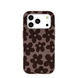 Chocolate Brown Earthy Blooms iPhone 17 Pro Case