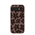 Chocolate Brown Earthy Blooms Google Pixel 10a Case