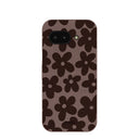 Chocolate Brown Earthy Blooms Google Pixel 9a Case