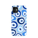 Powder Blue Evil Eye iPhone 12 Mini Case