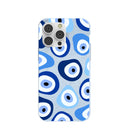 Powder Blue Evil Eye iPhone 14 Pro Max Case