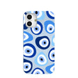 Powder Blue Evil Eye iPhone 16 Plus Case