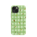 Sage Green Fall Gingham iPhone 13 Mini Case