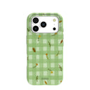Sage Green Fall Gingham iPhone 17 Pro Case