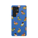 Electric Blue Fancy Frogs Samsung Galaxy S25 Ultra Case