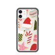 Clear Festive Cookies iPhone 12 Mini Case With Black Ridge