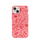Bubblegum Pink Festive Forest iPhone 14 Case