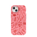 Bubblegum Pink Festive Forest iPhone 15 Case
