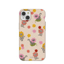Seashell Flower Cats iPhone 14 Plus Case