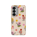 Seashell Flower Cats Samsung Galaxy S26 Case