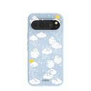 Powder Blue Fluffy Flower Google Pixel 10 Pro XL Case