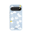 Powder Blue Fluffy Flower Google Pixel 10/10 Pro Case