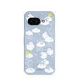 Powder Blue Fluffy Flower Google Pixel 9a Case
