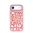 Clear Funky Fleurs iPhone Air Case With Petal Pink Ridge (MagSafe included)