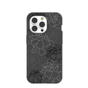 Black Gardenia Lines iPhone 14 Pro Case