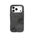 Black Gardenia Lines iPhone 17 Pro Case