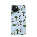 Powder Blue Gardening Girl iPhone 13 Case