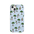 Powder Blue Gardening Girl iPhone 15 Plus Case