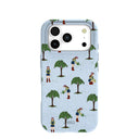 Powder Blue Gardening Girl iPhone 17 Pro Case