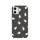 Black Ghost Stamps iPhone 16 Plus Case