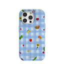 Powder Blue Gingham Farmhouse iPhone 15 Pro Case