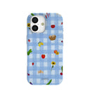 Powder Blue Gingham Farmhouse iPhone 17 Case