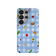 Powder Blue Gingham Farmhouse Samsung Galaxy S26 Ultra Case