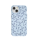 Powder Blue Golf Clubs iPhone 14 Case