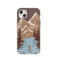 Chocolate Brown Gone Fishing iPhone 15 Plus Case