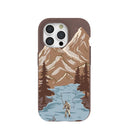 Chocolate Brown Gone Fishing iPhone 15 Pro Case