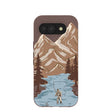 Chocolate Brown Gone Fishing Google Pixel 10a Case
