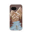 Chocolate Brown Gone Fishing Google Pixel 9a Case
