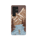 Chocolate Brown Gone Fishing Samsung Galaxy S25 Ultra Case