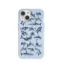 Powder Blue Great White iPhone 14 Case