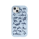 Powder Blue Great White iPhone 15 Case