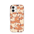 Chocolate Brown Happy Hamsters iPhone 17 Case