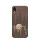 Chocolate Brown Hidden Cabin iPhone XR Case