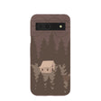 Chocolate Brown Hidden Cabin Google Pixel 8a Case