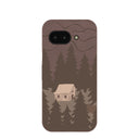 Chocolate Brown Hidden Cabin Google Pixel 9a Case