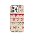 Seashell Holiday Bows iPhone 14 Pro Case